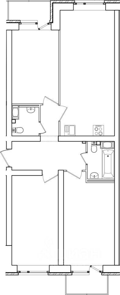 3-комн. квартира, 72,3 м², в Малоэтажный ЖК «Итальянский квартал»