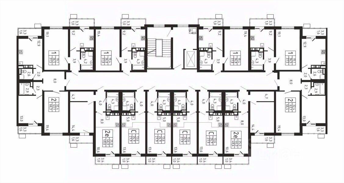 Квартира-студия, 27,9 м², в ЖК «Пироговская Ривьера»