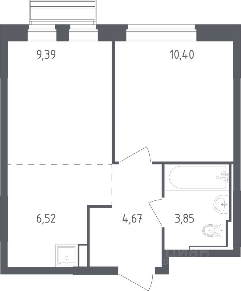 1-комн. квартира, 34 м², в ЖК Рублевский Квартал