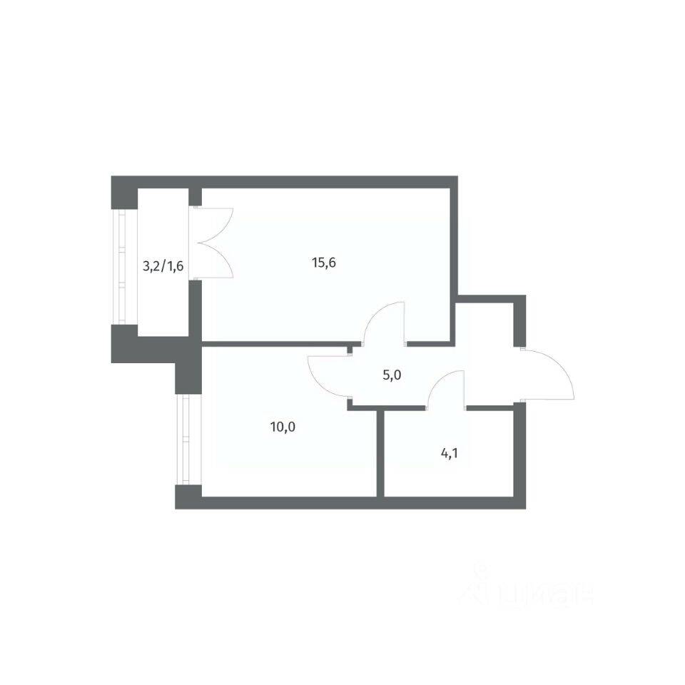 1-комн. квартира, 36,3 м², в ЖК NEWПИТЕР
