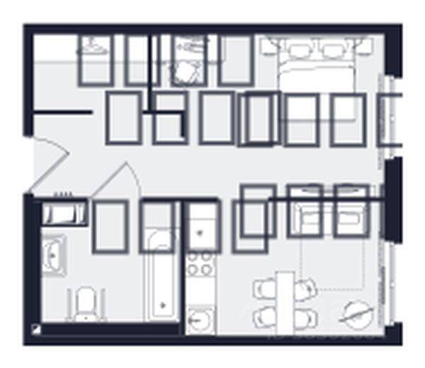 1-комн. квартира, 40,48 м², в МФК Про.Молодость (Апартаменты Про.Молодость)