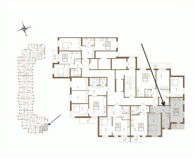 1-комн. квартира, 48,79 м², в Малоэтажный ЖК Новая история