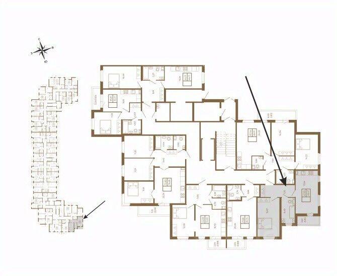 1-комн. квартира, 48,79 м², в Малоэтажный ЖК Новая история