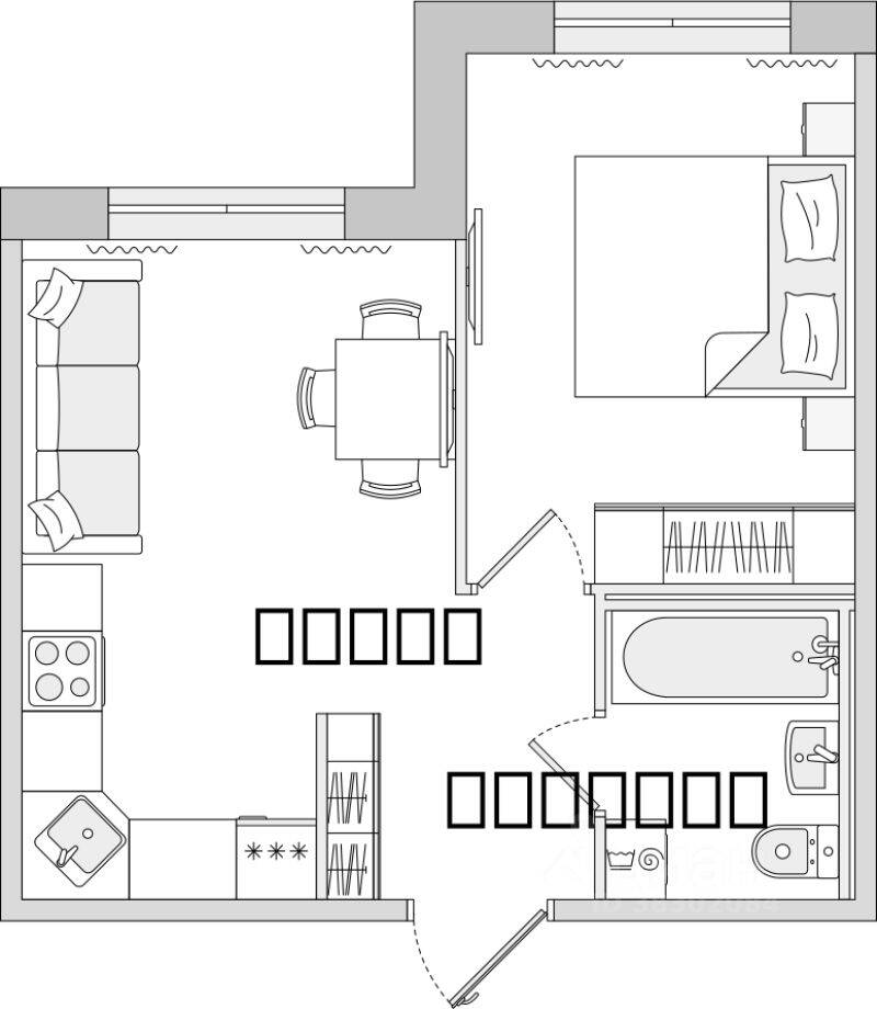 1-комн. квартира, 33,56 м², в ЖК ЦДС «Dreamline»