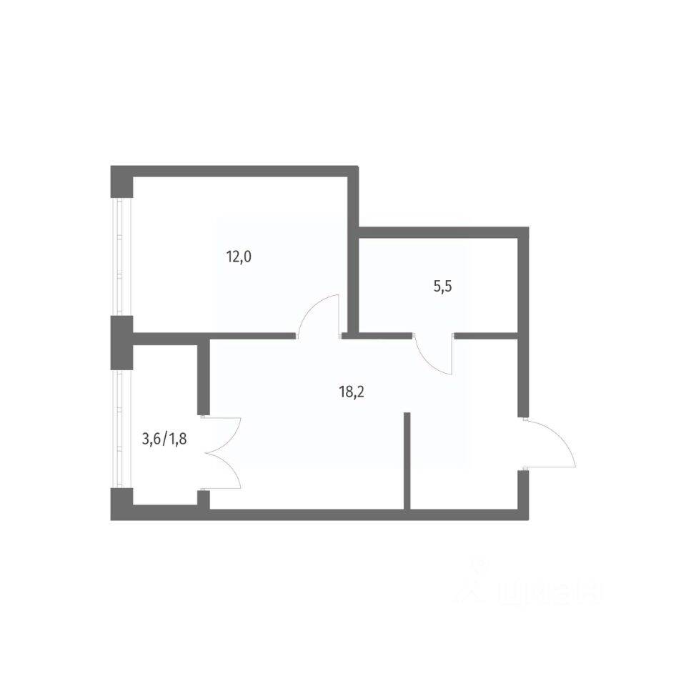 1-комн. квартира, 37,3 м², в ЖК NEWПИТЕР