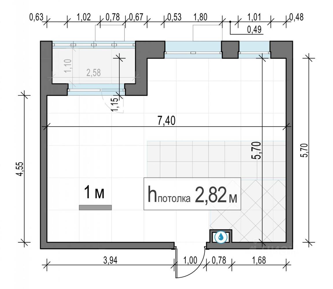 1-комн. квартира, 37,6 м², в ЖК «Новое Пушкино»