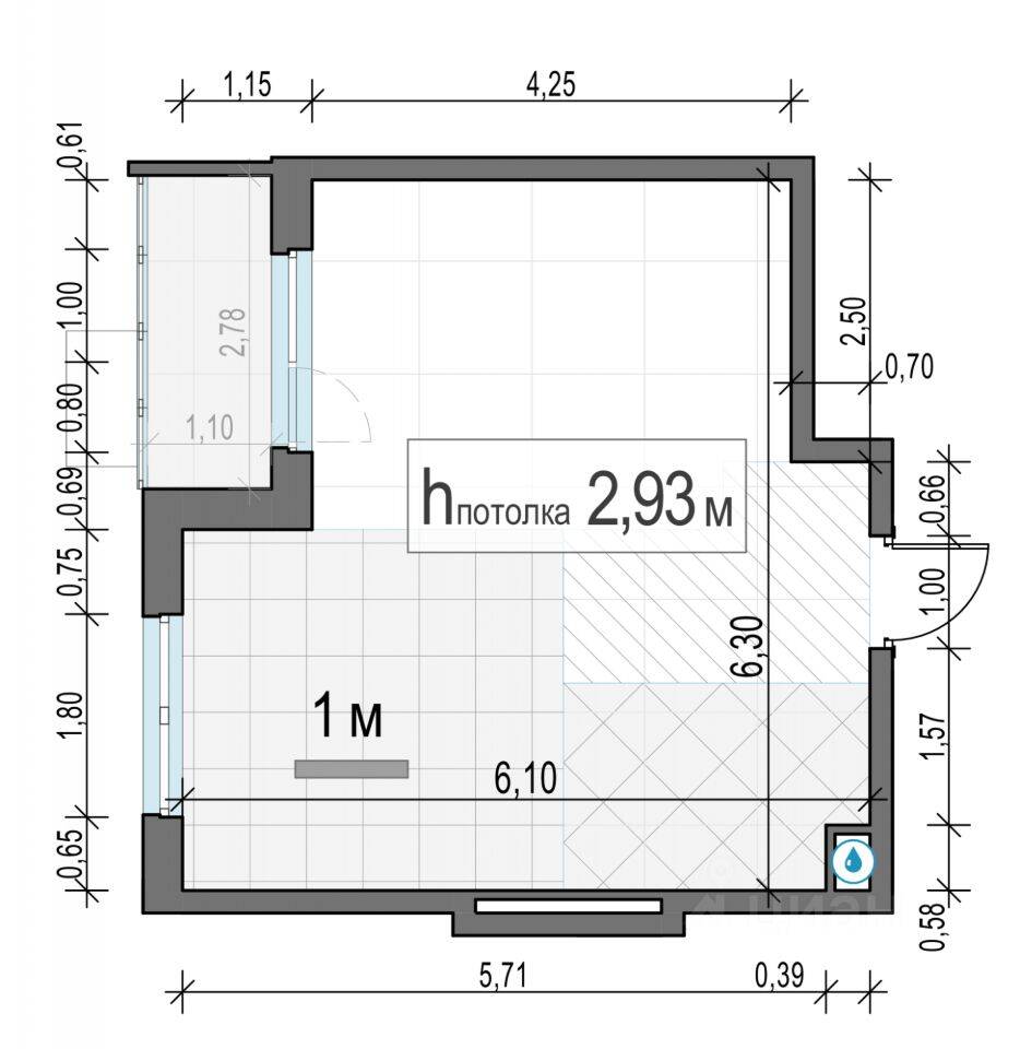 1-комн. квартира, 32 м², в ЖК «Новое Пушкино»
