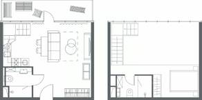 Апарт-комплекс «YE'S Primorsky», планировка 2-комнатной квартиры, 52.69 м²