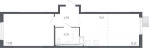ЖК «Молжаниново», планировка 1-комнатной квартиры, 47.30 м²