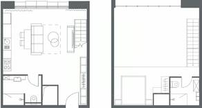 Апарт-комплекс «YE'S Primorsky», планировка 2-комнатной квартиры, 58.98 м²