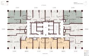 ЖК «Indy Towers», планировка 1-комнатной квартиры, 52.50 м²