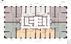 ЖК «Indy Towers», планировка студии, 34.90 м²