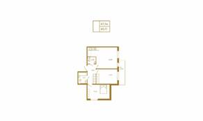МЖК «Новая история», планировка 2-комнатной квартиры, 69.17 м²