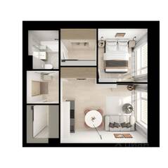 ЖК «Нарвин», планировка 1-комнатной квартиры, 41.90 м²