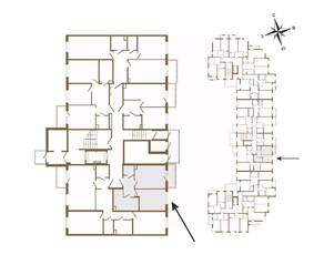 МЖК «Новая история», планировка 1-комнатной квартиры, 37.39 м²