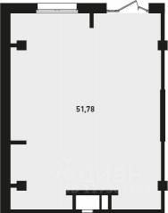 ЖК «Ромашки», планировка студии, 51.78 м²