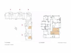 ЖК «ЛесART», планировка 1-комнатной квартиры, 39.89 м²