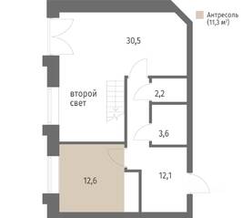 ЖК «NEWПИТЕР», планировка 1-комнатной квартиры, 71.40 м²