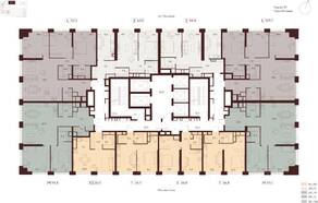 ЖК «Indy Towers», планировка 2-комнатной квартиры, 94.50 м²