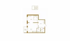МЖК «Новая история», планировка 1-комнатной квартиры, 45.19 м²
