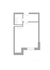 ЖК «Радость», планировка 1-комнатной квартиры, 28.49 м²