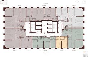 ЖК «Indy Towers», планировка 2-комнатной квартиры, 94.00 м²