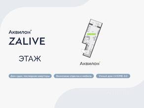 ЖК «Аквилон ZALIVE», планировка студии, 33.00 м²