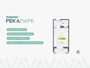 ЖК «Аквилон RekaPark», планировка студии, 30.23 м²
