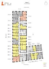 Апарт-комплекс «Аквилон Signal», планировка студии, 21.90 м²