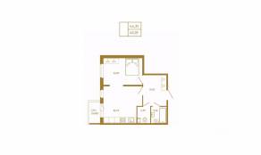 МЖК «Новая история», планировка 1-комнатной квартиры, 45.19 м²