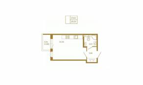 МЖК «Новая история», планировка студии, 28.50 м²