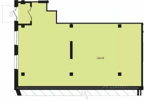 ЖК «Ромашки», планировка студии, 129.59 м²