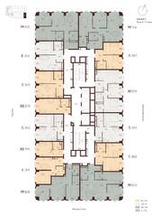 ЖК «Indy Towers», планировка 2-комнатной квартиры, 66.40 м²