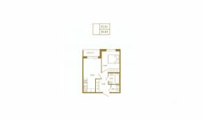 МЖК «Новая история», планировка 1-комнатной квартиры, 38.83 м²