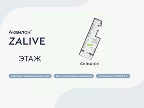 ЖК «Аквилон ZALIVE», планировка студии, 32.90 м²