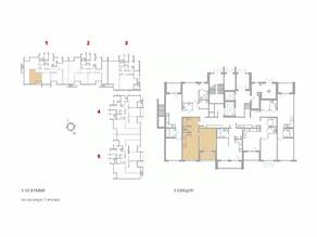 ЖК «ЛесART», планировка 1-комнатной квартиры, 39.97 м²