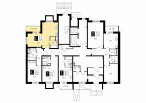 ЖК «Школьный (Климовск)», планировка студии, 33.00 м²