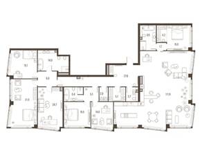 ЖК «High Life», планировка 1-комнатной квартиры, 321.40 м²