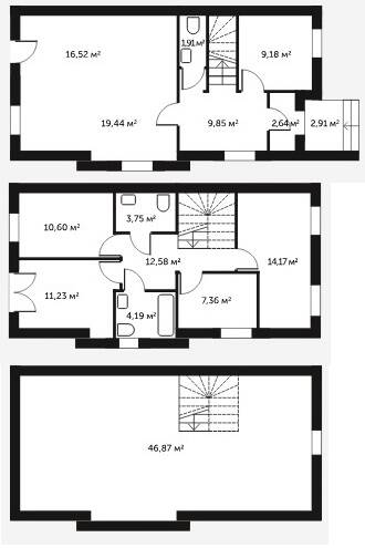 5-комн. квартира, 188,72 м², в Малоэтажный ЖК «Академия Парк»