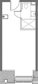 Квартира-студия, 20 м²