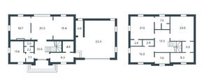 МЖК «Residential Park MillCreek», планировка 5-комнатной квартиры, 148.50 м²